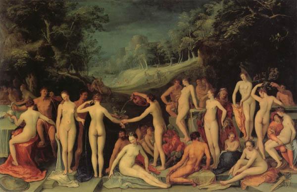 Karel van Mander Garden of Love France oil painting art